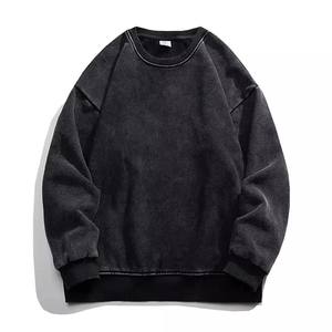 เสื้อฮู้ดปักลายสำหรับทุกเพศเสื้อสเวตเชิ้ตคอขนแกะผ้าฝ้าย100% สีทึบกันลมกันหนาวปรับแต่งโลโก้ได้ - Product Image 1