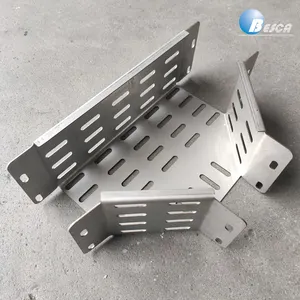 Horizontal Elbow Perforated Metal Cable Tray Sizes Customized