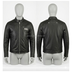Chaqueta de Cuero Sintético para Hombre – Prenda Exterior Moderna y Económica, Chaqueta Casual Cálida y a la Moda para Hombre - Product Image 4