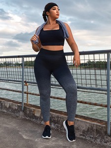 Venta al por mayor de pantalones de cintura alta para mujer con logotipo personalizado respetuoso con el medio ambiente de secado rápido reversible entrenamiento gimnasio pantalones de cintura elástica mallas de yoga - Product Image 6