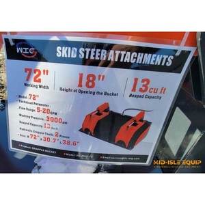 ถังตักแบบแบน WIG SQ7215601 72 สำหรับรถตักขนาด 5-30 ตัน สำหรับอุตสาหกรรมก่อสร้าง - Product Image 1