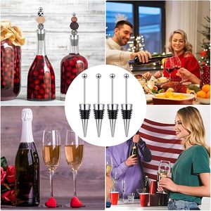 Beadable <b>Wine</b> Stopper for <b>Wine</b> Bottles Reusable With Beaded Good Sealing Leak Proof Freshness for Home Hotels Club Bar Venues - Product Image 5