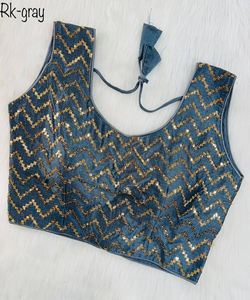 Blouse brodée à franges et dentelle, taille plus, pour réception, tenue ethnique indienne, prix le plus bas - Product Image 3