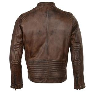 Vestes en cuir personnalisées pour hommes Fabricant d'usine OEM Fournisseur de vêtements d'extérieur de moto de qualité supérieure - Product Image 2