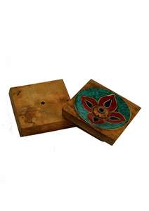 Traditional Hand Carved Durable <b>Wooden</b> Incense Stick Holder <b>Burner</b> with Long Ash Catcher <b>for</b> Religious Home Temple Use - Product Image 3