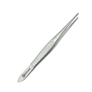 Adson 6 \ "(15cm) Fórceps de tejido recto 1x2 dientes Mandíbulas lisas Alemania Acero inoxidable La mejor artesanía - Product Image 3