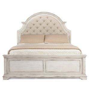 Ensemble de chambre à coucher classique français de luxe en bois massif, lit capitonné taille Queen, collection de meubles pour appartement, villa, maison - Product Image 3