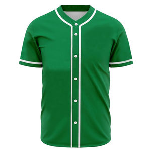 Ropa de béisbol unisex sublimada personalizada, camisa con botones en blanco, camiseta de béisbol cosida personalizada con número de nombre del equipo - Product Image 1