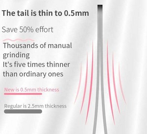 ที่หนีบคิ้วสเตนเลสบางเฉียบกำจัดขนได้อย่างง่ายดายปลายโค้ง - Product Image 6