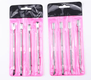 Hot Selling Double Ended Curved Stainless Steel Nail Cuticle Pusher Wide Jaw Opening for Finger Manicure-Professional ANAAIF - Product Image 2