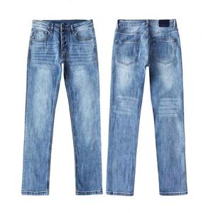 Jeans de Hombre de Alta Calidad, Corte Regular, Azul Clásico, Corte Recto, Cómodos, Elegantes, para Uso Diario, Producción al por Mayor - Product Image 1