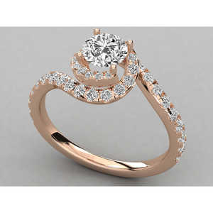 Bague en or 10 carats pour femmes avec diamant de laboratoire, bijoux élégants et durables - Product Image 3