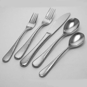 Fabricant modèle régulier ensemble de couverts argent poli ensemble de couverts en acier inoxydable poignée épaisse - Product Image 3