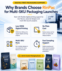 Rinpac Sachets personnalisés pour friandises à lécher pour chats, marque privée, emballage direct usine, vente en gros de sachets de friandises pour animaux de compagnie avec fenêtre - Product Image 4