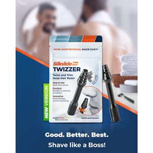 Recortador de Vello Nasal y de Orejas para Hombre y Mujer, Diseño Giratorio con Cuchillas Alemanas para una Eliminación Eficiente del Vello Nasal, Cuchillas Manuales Patentadas - Product Image 4