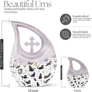 Grossiste Urnes personnalisées pour adulte maman et papa Grandes urnes pour cendres humaines Urnes imprimées de taille personnalisée - Product Image 2