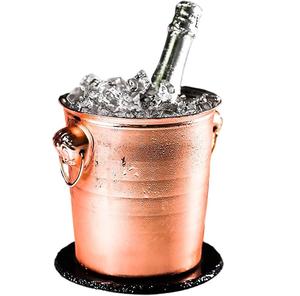 5 L Stainless Steel <b>Ice</b> <b>Bucket</b> Champagne <b>Bucket</b> with Copper Plated Rose Gold Finish for Bar, Hotel & Party Bulk Wholesale Supply - Product Image 1