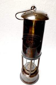 Lampe à huile nautique en laiton et verre antique, lanterne maritime vintage pour la décoration de la maison et du patio - Product Image 2