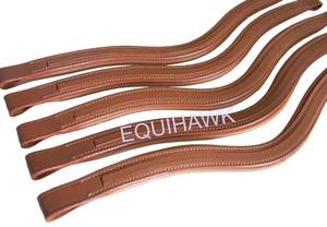 Banda de ceja de cuero de canal vacío Banda de ceja de caballo de cuero personalizada Banda de CEJA en forma de U de cuero de canal vacío para bridas - Product Image 5