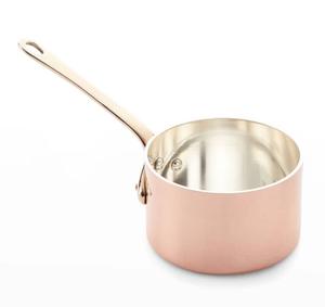 Casserole en cuivre poli avec poignée en laiton, ustensiles de cuisine professionnels pour les sauces, les gravies et les réductions, pour les chefs et les cuisines domestiques - Product Image 3