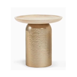 Design unique avec finition en laiton antique Table d'appoint pour meubles de salon et de chambre à coucher Tabouret latéral en aluminium dernier cri - Product Image 5