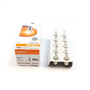 BHL593 Pack de 10 ampoules de la série ORIGINAL 7537 21/5 W 24 V BAY15d avec base métallique - Product Image 1