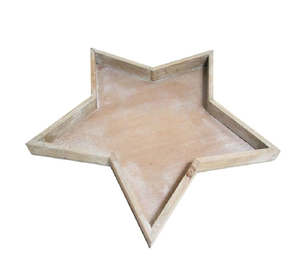 <b>Wooden</b> Fruit <b>Tray</b> Star Shape 100% Natural Wood <b>trays</b> Candle Decorative <b>Tray</b> Wholesale Price - Product Image 6