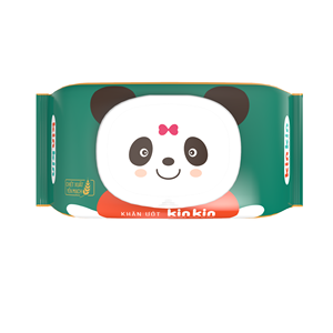 Lingettes humides pour bébé d'hygiène en tissu non tissé de haute qualité 100 pièces fabriquées au Vietnam pour le nettoyage des enfants Kinkin - Product Image 2