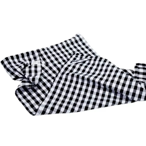 100% Cotton Golf Stripe Pattern Kitchen <b>Towel</b> Quick-Dry and Sustainable for Home Use Blue Checkered Woven Technics - Product Image 1
