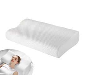 Almohada moderna para dormir de espuma viscoelástica con logotipo personalizado y calidad de hotel de 5 estrellas para regalos comerciales. Cuenta con soporte para el cuello y comodidad de rebote - Product Image 1