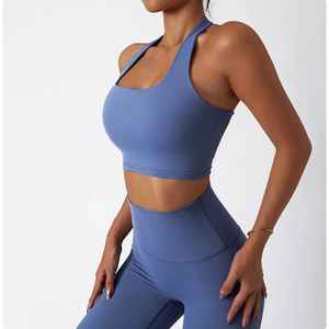 Conjunto de Yoga de 3 Piezas para Mujer, Nailon y Elastano, Cintura Alta, Transpirable, Secado Rápido, Ropa Deportiva, Traje de Gimnasio, Ropa Deportiva Activa - Product Image 3