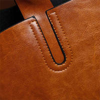 Sac fourre-tout à bandoulière pour femme en cuir véritable vintage, décontracté, prix raisonnable, haute qualité, nouveau design, logo personnalisé, vente en gros 2026