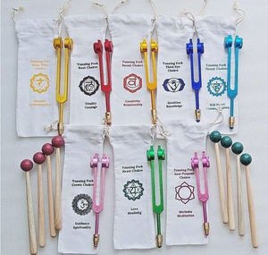 Ensemble de diapasons chakra de haute qualité, 7 pièces, pour l'alignement et la thérapie sonore - Product Image 6