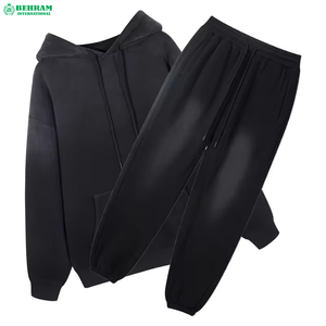 Nouvel Arrivage Ensemble de Survêtement Unisexe en Molleton de Coton Épais Respirant Écologique avec Logo Personnalisé et Pantalon de Survêtement Grande Taille - Product Image 2
