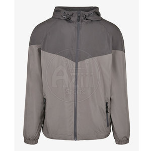 Chaqueta Cortavientos con Capucha y Estampado Frontal Personalizado, para Hombre, Moda Urbana de Invierno, Transpirable, Resistente al Viento, de Poliéster y Algodón - Product Image 1