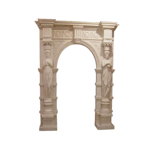 Puerta de entrada de mármol tallado en piedra de alta calidad/puerta de entrada de Villa/puerta de casa disponible al precio más bajo - Product Image 1