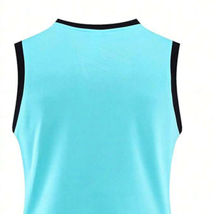 Ensemble d'uniformes de basketball grande taille tendance, impression par sublimation de haute qualité, séchage rapide, respirant, couleur et logo personnalisés, BSCI - Product Image 5