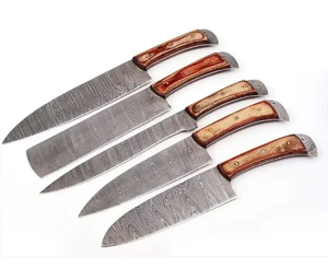 Ensemble de couteaux de cuisine de luxe en acier inoxydable, bloc de rangement, avec aiguiseur, 8 couteaux à steak, Konoll en bois, 16 pièces - Product Image 3