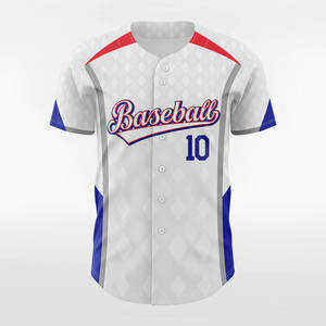 เสื้อเบสบอลระบายอากาศสำหรับผู้ชายเสื้อกีฬาพิมพ์ซับลิเมชัน - Product Image 1