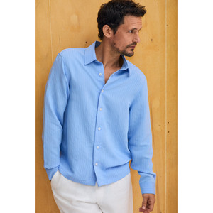 Chemise boutonnée pour homme GRIMELANGE AIRO en tissu modal doux et fin, coupe confortable - Product Image 1