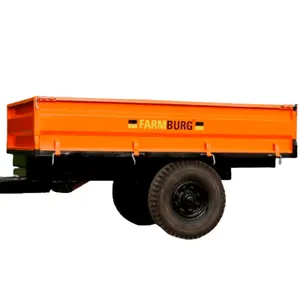 Affordable Farm machinery farm tractor mounted self dumping trailer 3ton dump trailer for sale..