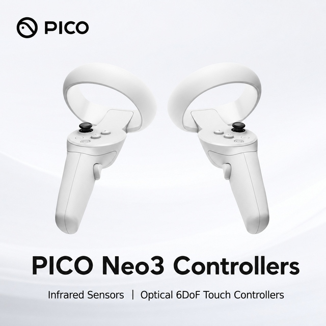PICO Neo3 Controllers Wireless VR Hand Controllers Left Right Gamepad for PICO Neo3 VR Headset
