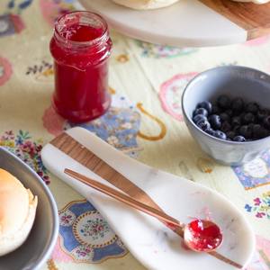 Marble & Inlay Wood Spoon rest Metal <b>Kitchen</b> Holder for Spatulas Spoons <b>Tongs</b> More - Product Image 2