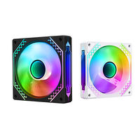 Ventilateur de boîtier RGB silencieux Prism IV ARGB Sync 120 mm à faible bruit et température contrôlée Boîtier de contrôle pour systèmes de jeu PC 45 Hydro Bearing