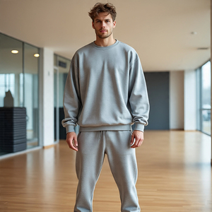 2025 Sweatsuit Hombres Ropa deportiva Correr Fitness Sudadera y pantalones de chándal Hombres Sweat-suit - Product Image 3