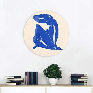Decoración de Vidrio con Diseño de Desnudo Azul de Henri Matisse - Impresión Artística Moderna en Lienzo, ARTE EN VIDRIO TEMPLADO - Product Image 1