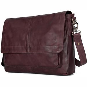 Meilleure vente Sacs de bureau en cuir véritable à la mode pour hommes Sac en cuir fait à la main Sac avec logo personnalisé - Product Image 3