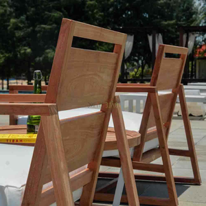 Cattalina Bali เก้าอี้สวนกลางแจ้งดีไซน์เรียบง่ายทำจากไม้พร้อมเบาะนุ่มเพื่อความสะดวกสบายสำหรับวิลล่าโรงแรมและหลา - Product Image 4