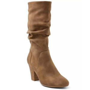 Stivali a Metà Polpaccio XOXO Strasburg da Donna, Beige, Taglia 7 - Product Image 1