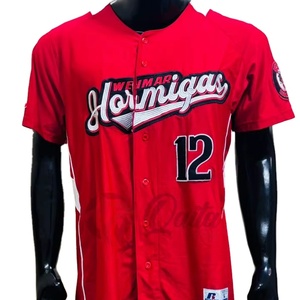 Maillot de baseball imprimé personnalisé motif léopard, logo avant, respirant, séchage rapide, évacuation de l'humidité, tissu 100 % polyester pour homme - Product Image 1